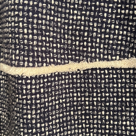 90. Boden blue and cream Tweed Coat - Picture 4 of 9